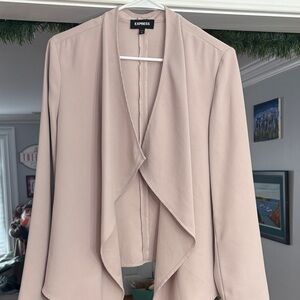 Express Women's Blush Waterfall Blazer